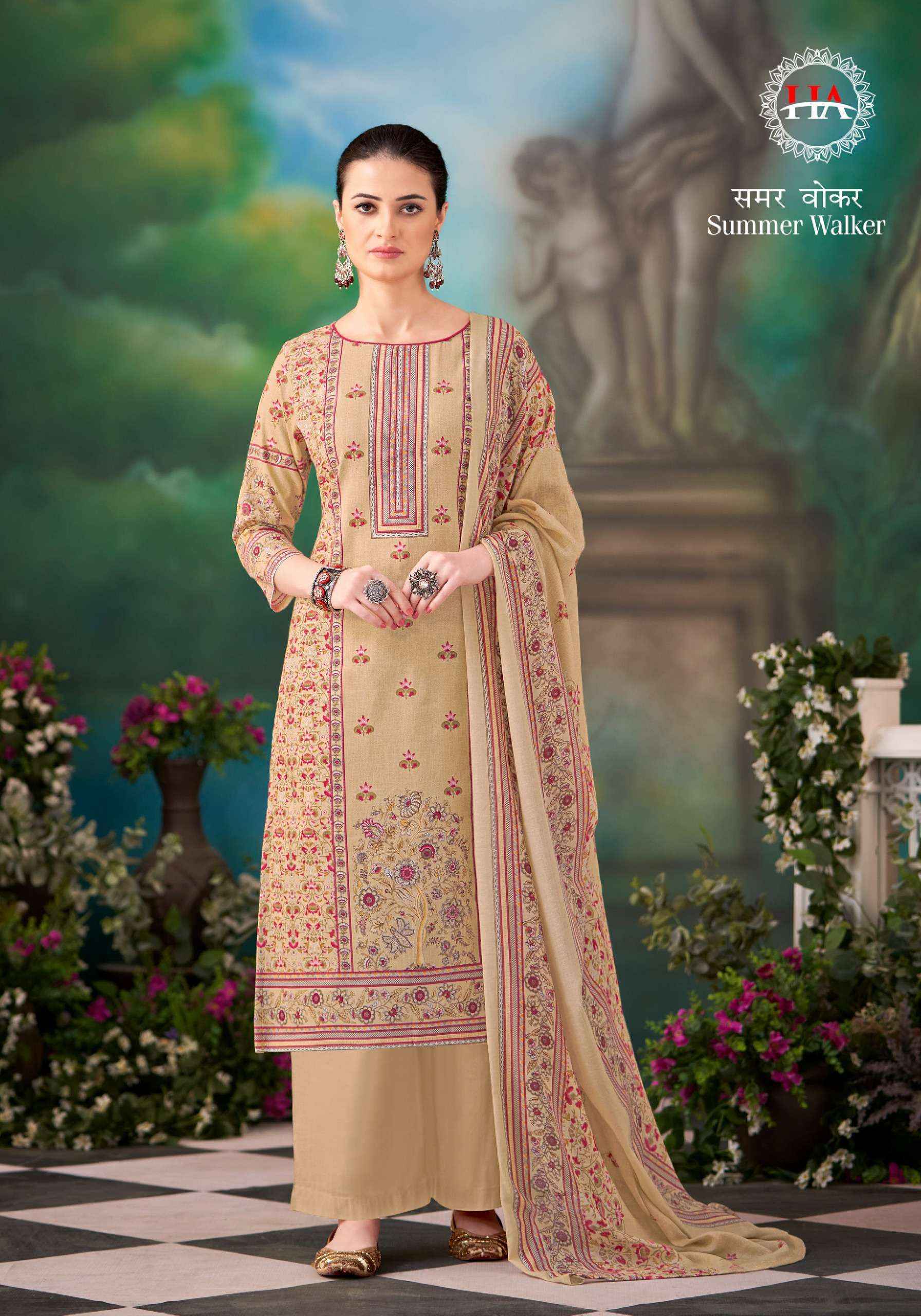Harshit Fashion Hub Summer Walker Cambric Cotton Dress Material 8 pcs Catalogue