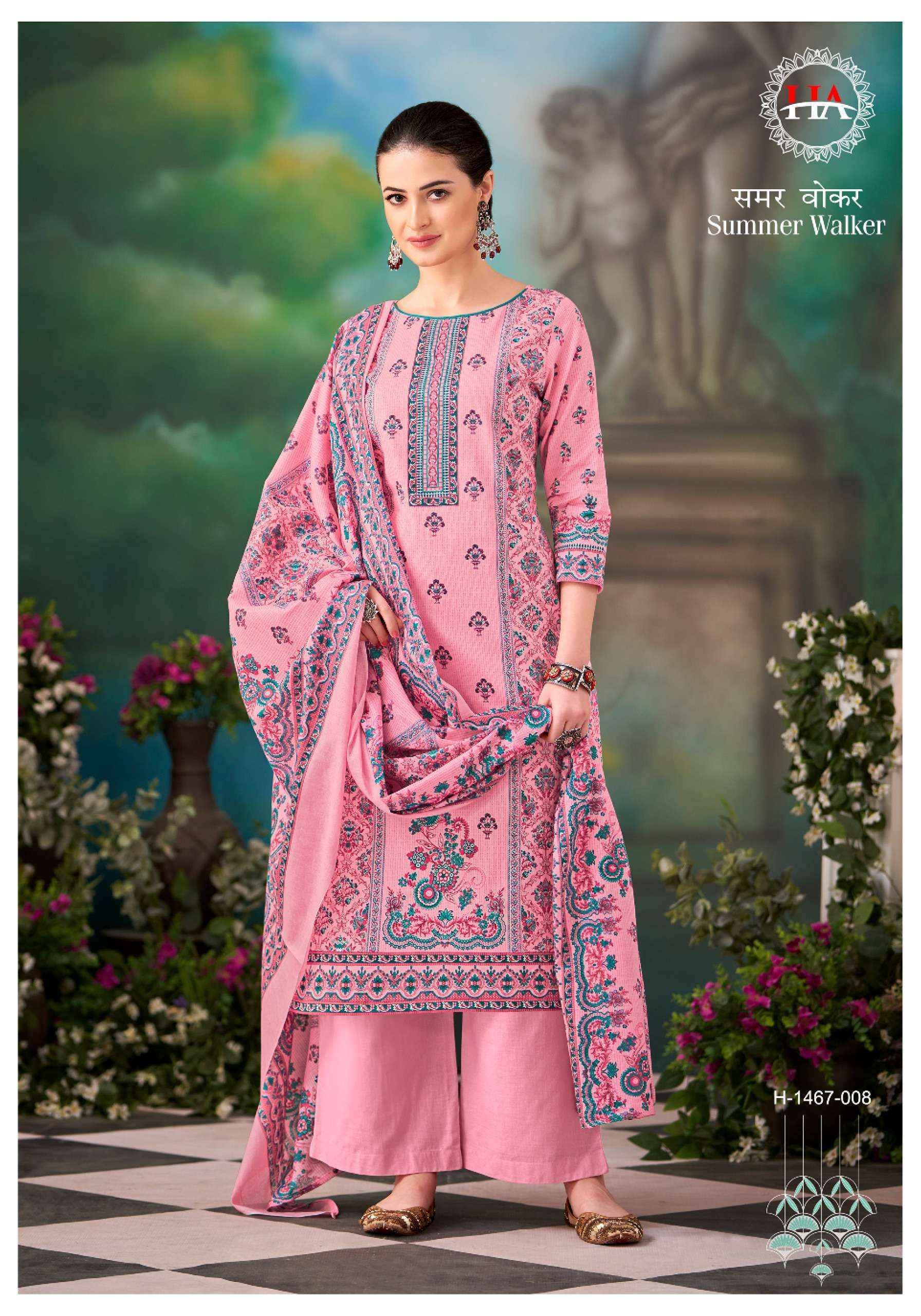 Harshit Fashion Hub Summer Walker Cambric Cotton Dress Material 8 pcs Catalogue