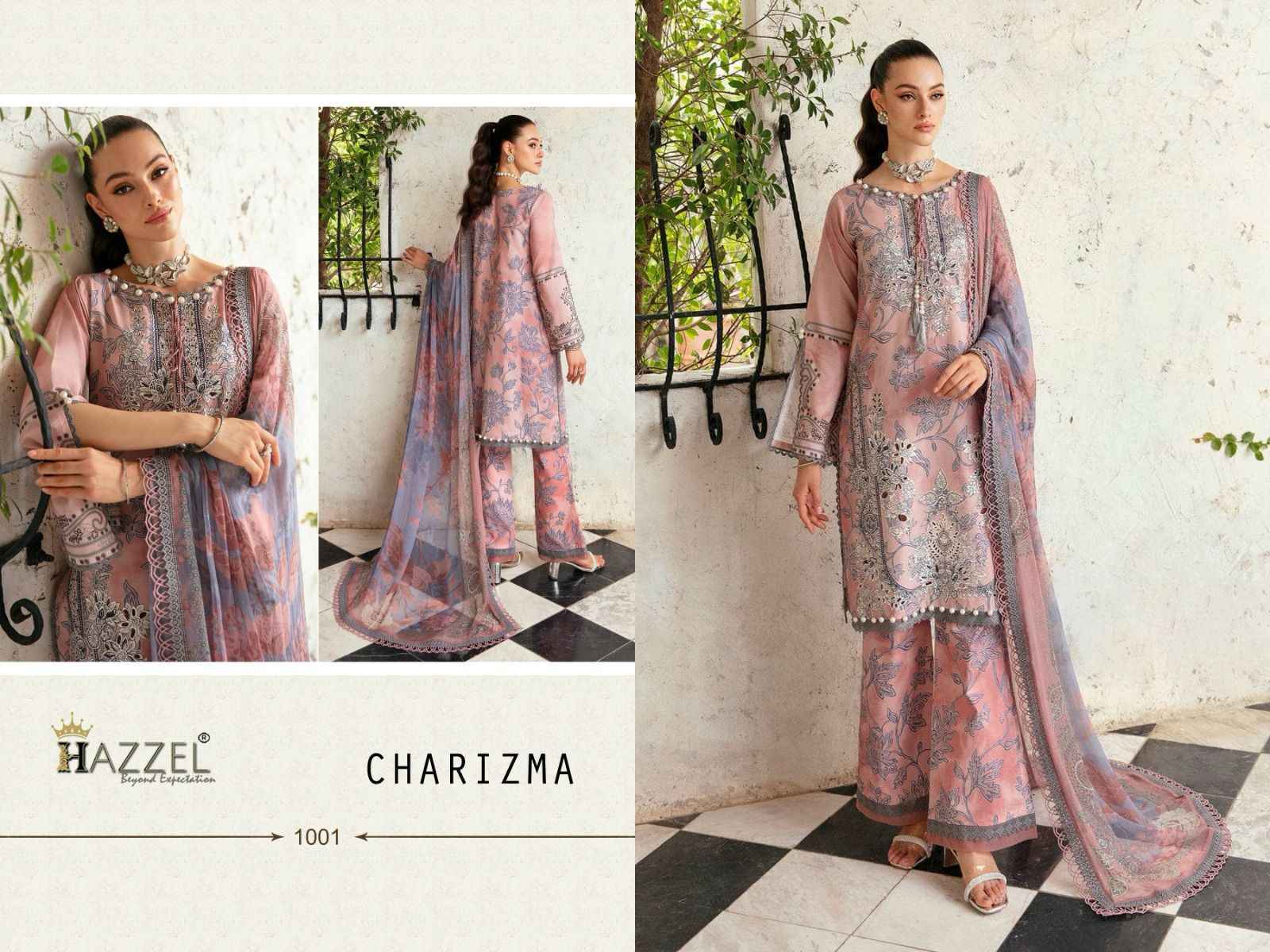 Hazzel Charizma Luxury Lawn Cotton Dress Material Online Ladies Wear Wholesale Website