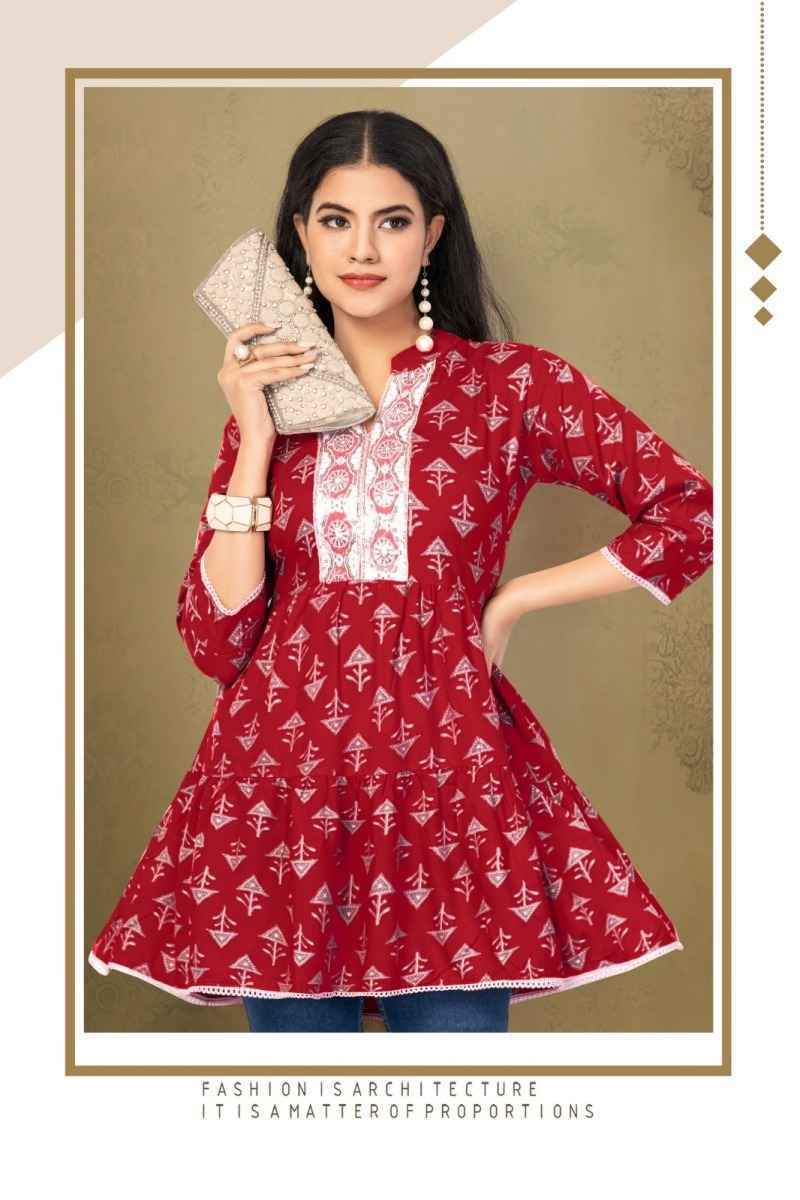 Hirwa Shefali Vol 3 Heavy Rayon Kurti 8 pcs Catalogue