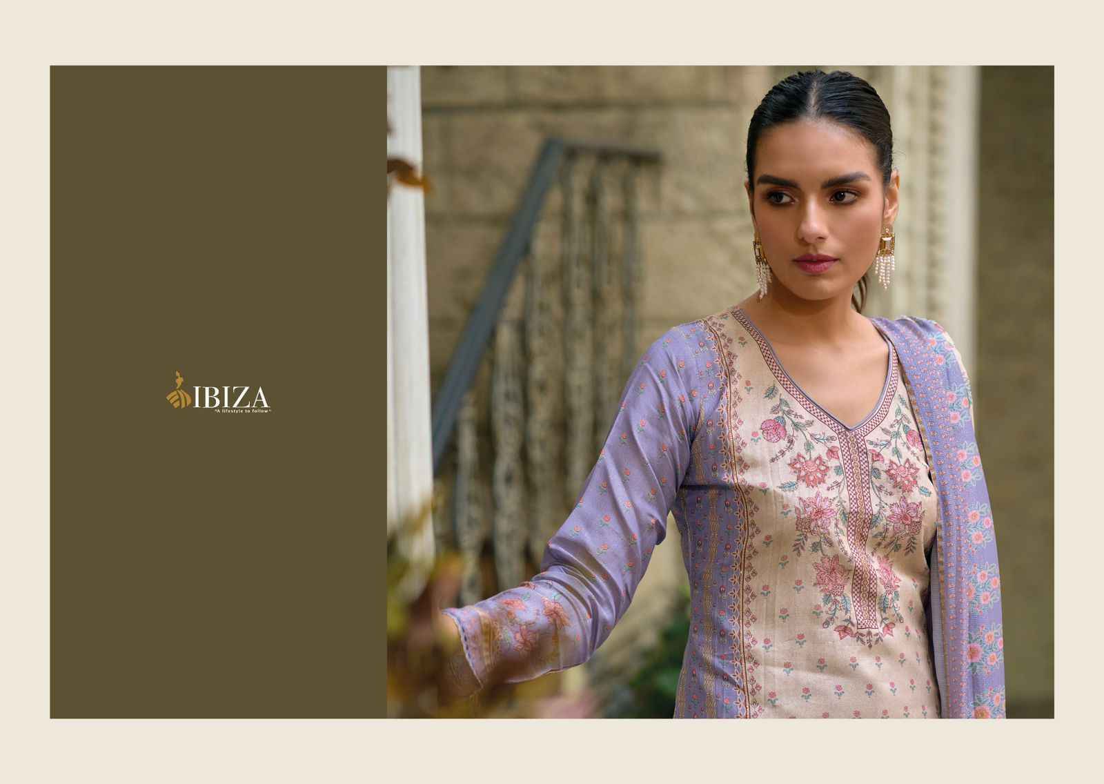 Ibiza Iznik Vol-3 Pure Simar Muslin Dress Material 7 Pc Catalog