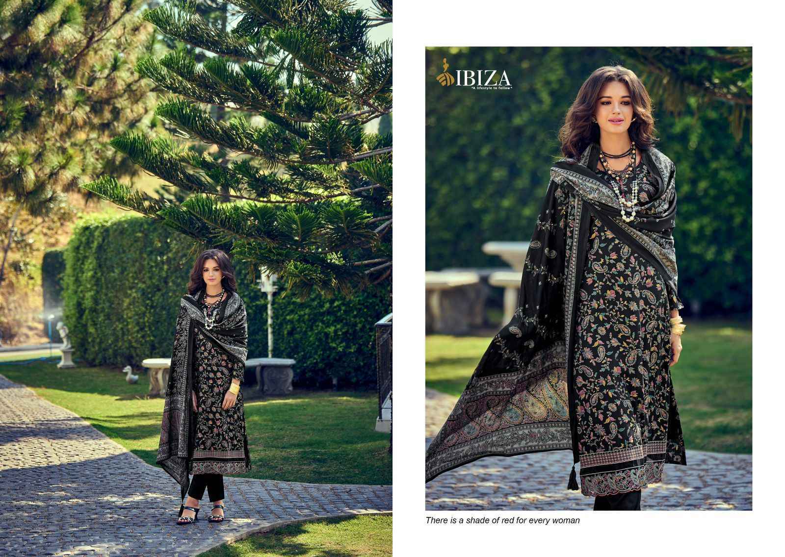 Ibiza Kantha Kari Pure Viscose Dress Material 8 Pc Catalog