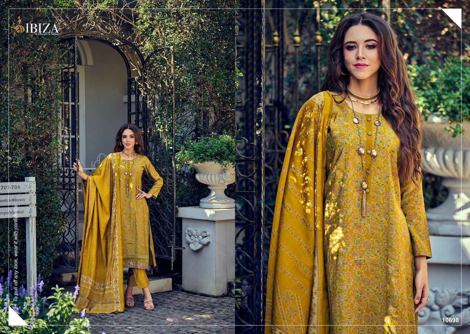 Ibiza Kantha Kari Pure Viscose Dress Material 8 Pc Catalog