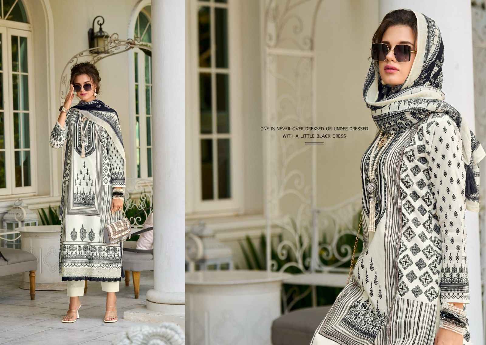 Ibiza Veronica Rose Pure Lawn Cotton Dress Material 6 Pc Catalog