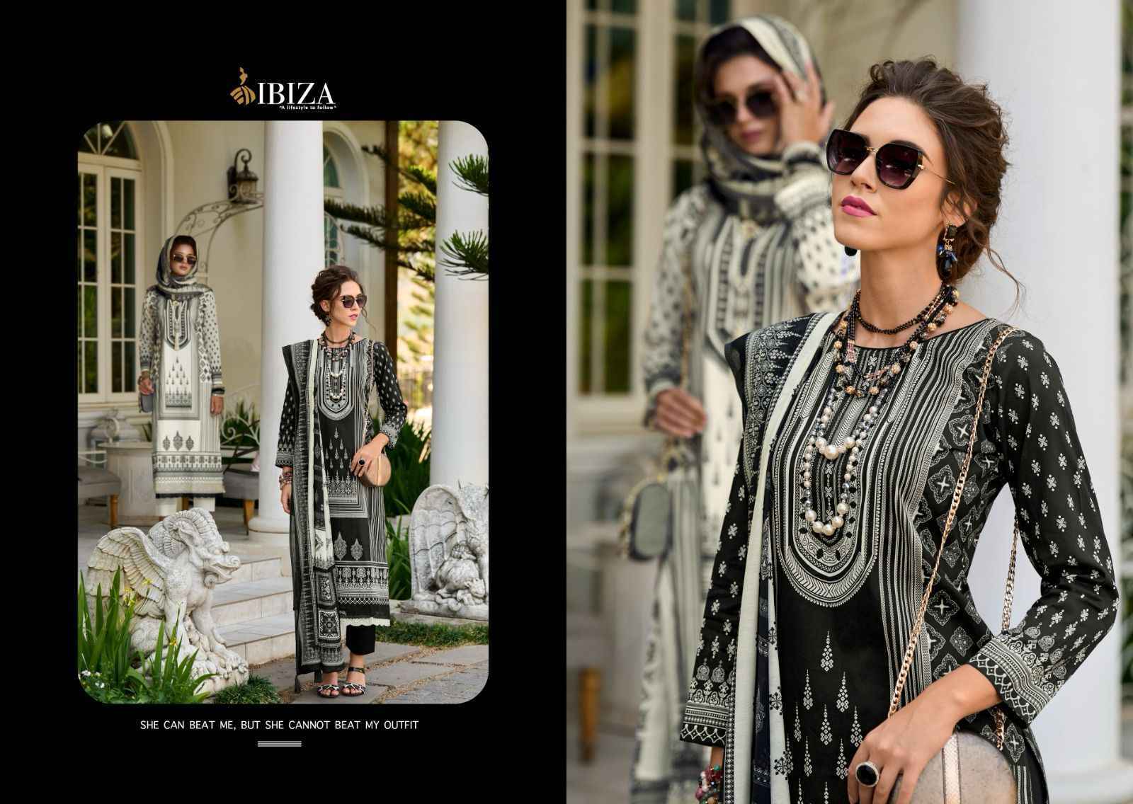 Ibiza Veronica Rose Pure Lawn Cotton Dress Material 6 Pc Catalog