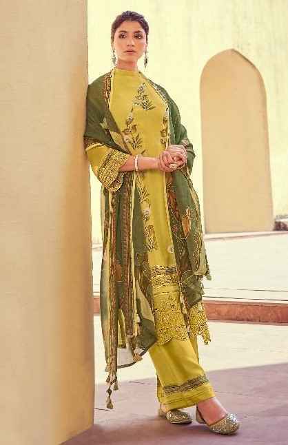 Jay Vijay Heer Pure Organza Dress Material 8 Pc Catalouge