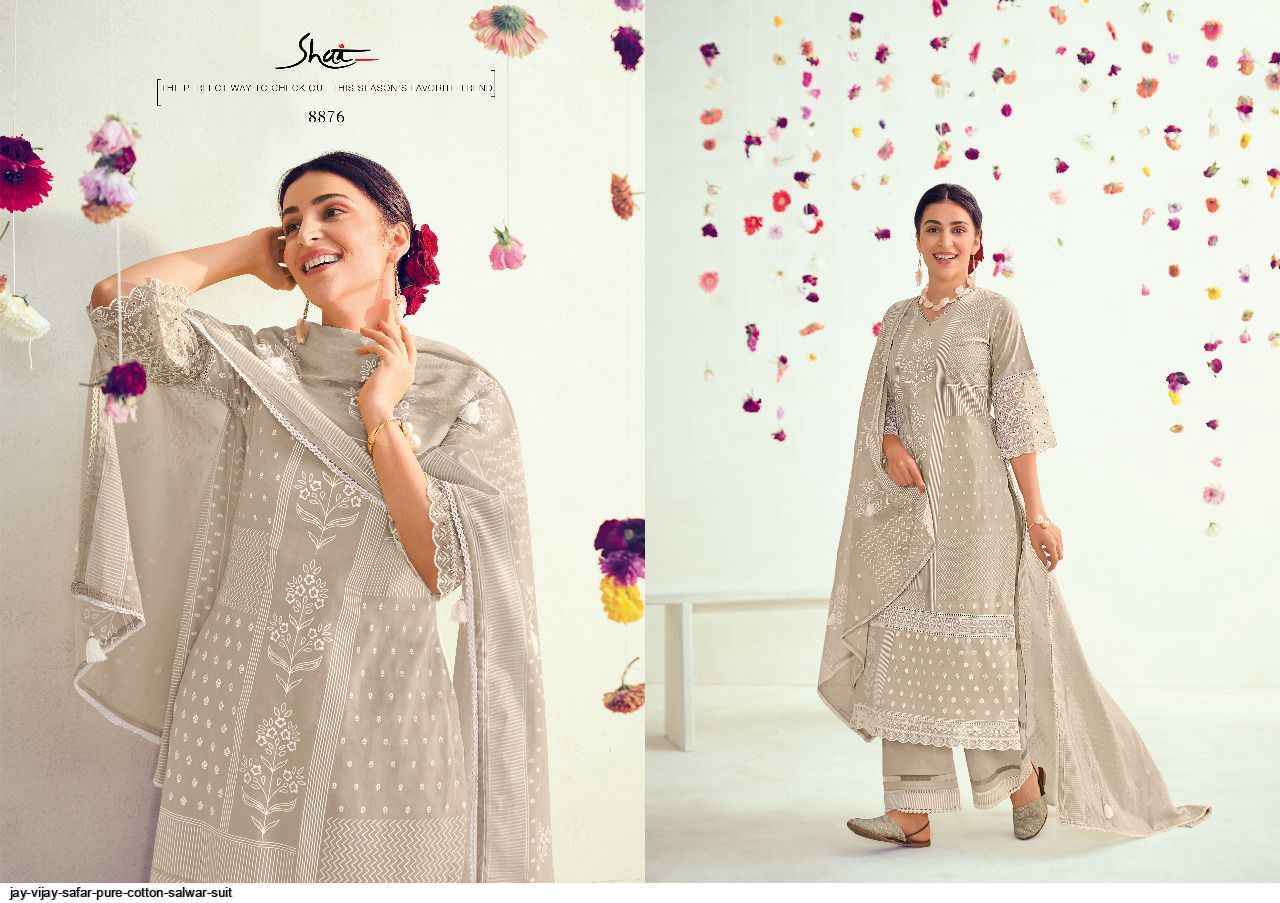 Jay Vijay Safar Pure Cotton Dress Material 6 Pc Catalouge