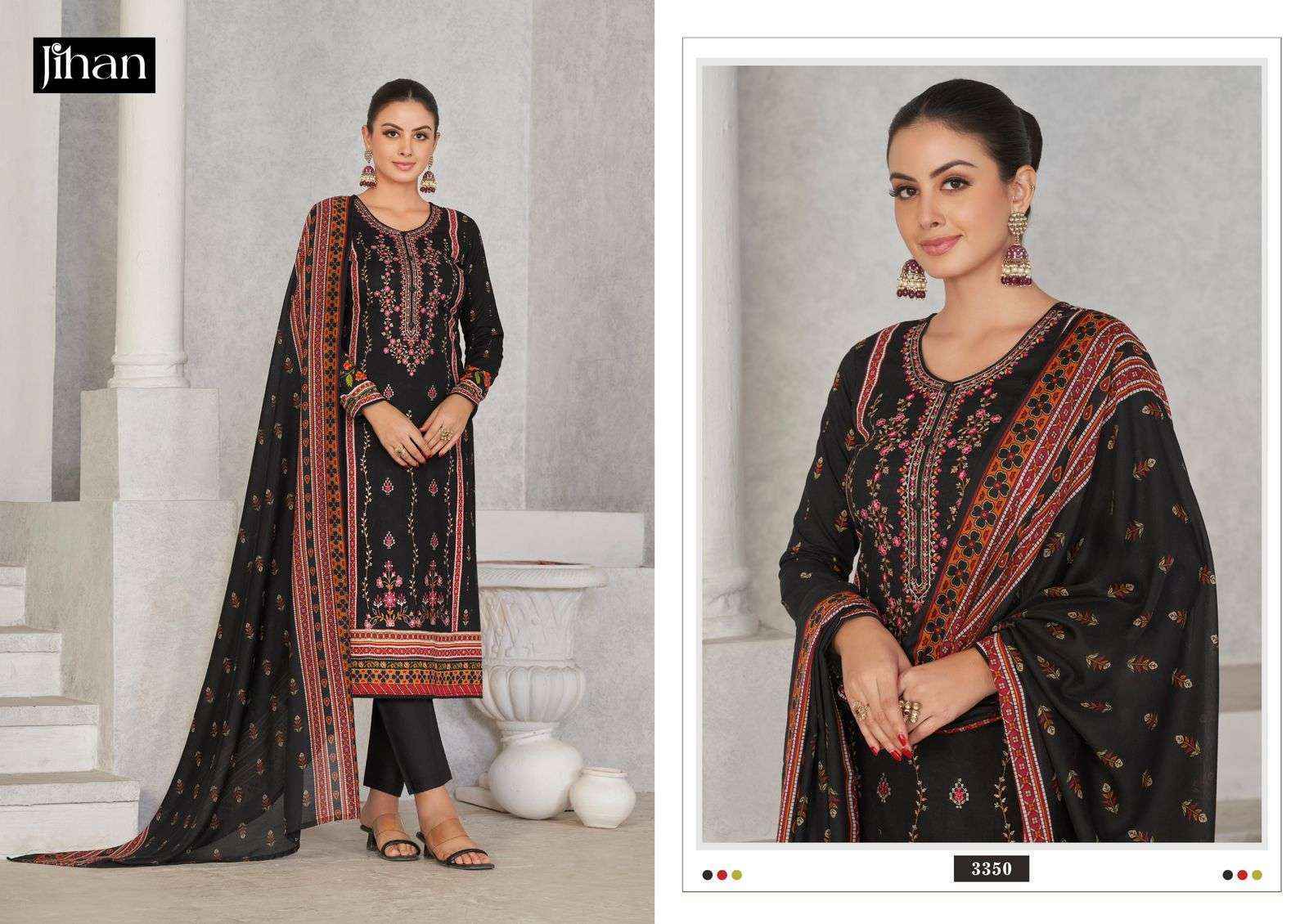 Jihan Scarlet Vol 2 Lawn Cotton Dress Material 3 pcs Catalogue