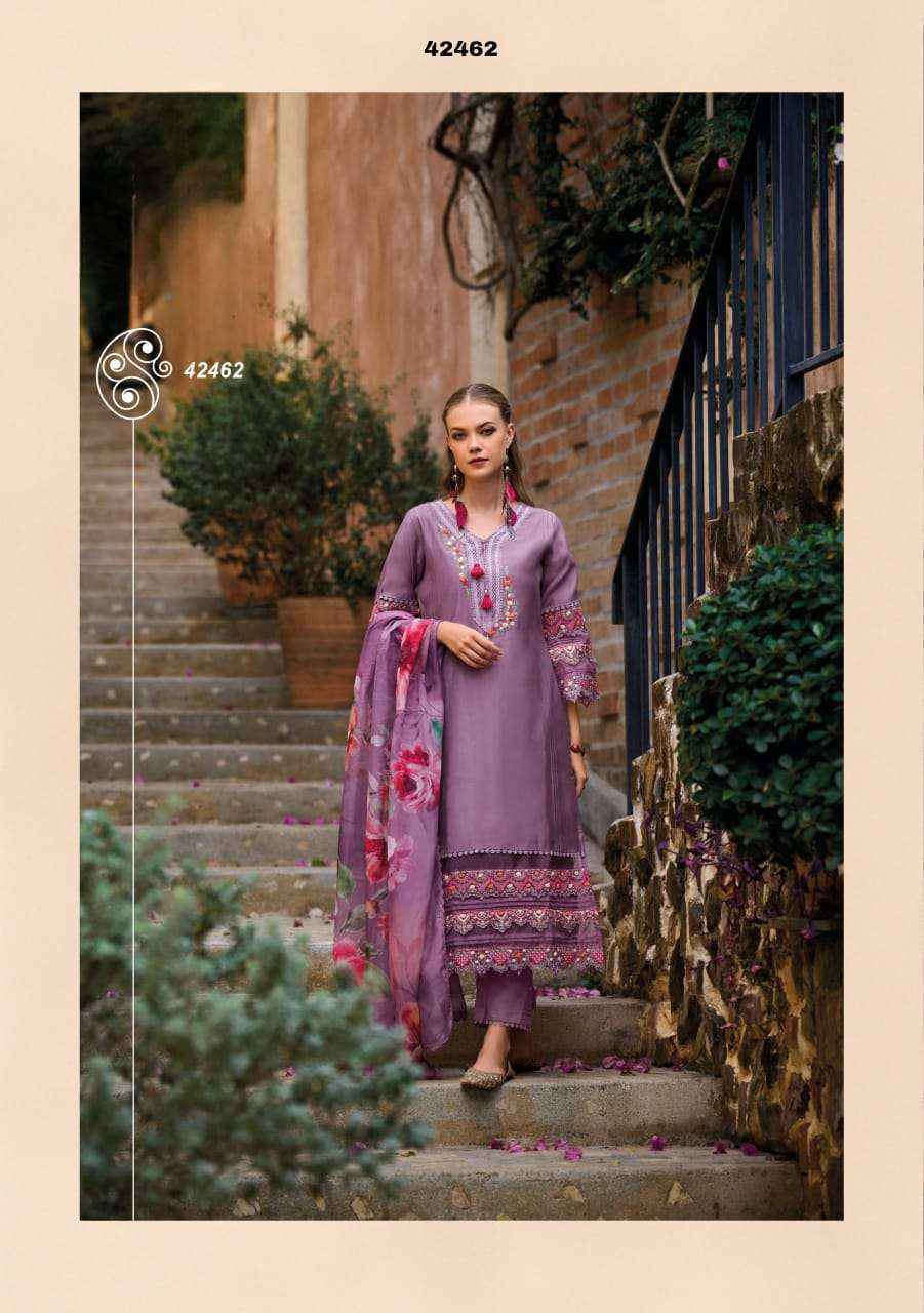 Kailee Sanj E Shrungar Pure Viscose Silk Readymade Suit 6 Pc Catalog