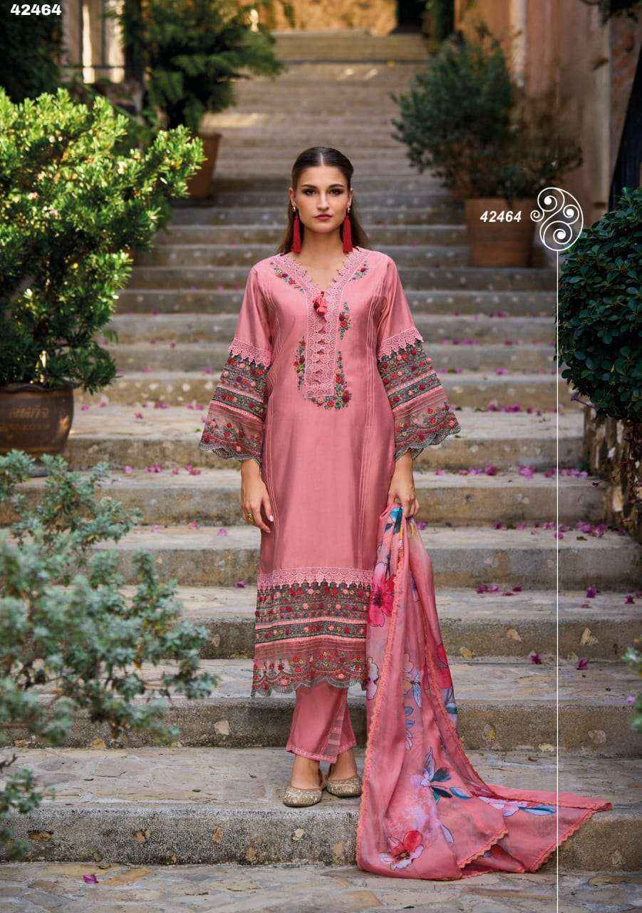 Kailee Sanj E Shrungar Pure Viscose Silk Readymade Suit 6 Pc Catalog