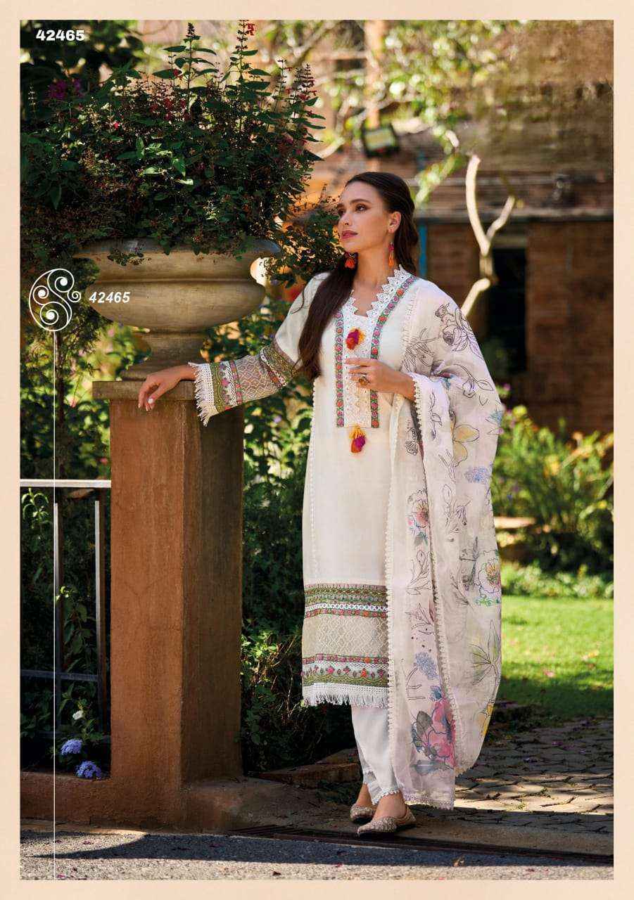 Kailee Sanj E Shrungar Pure Viscose Silk Readymade Suit 6 Pc Catalog