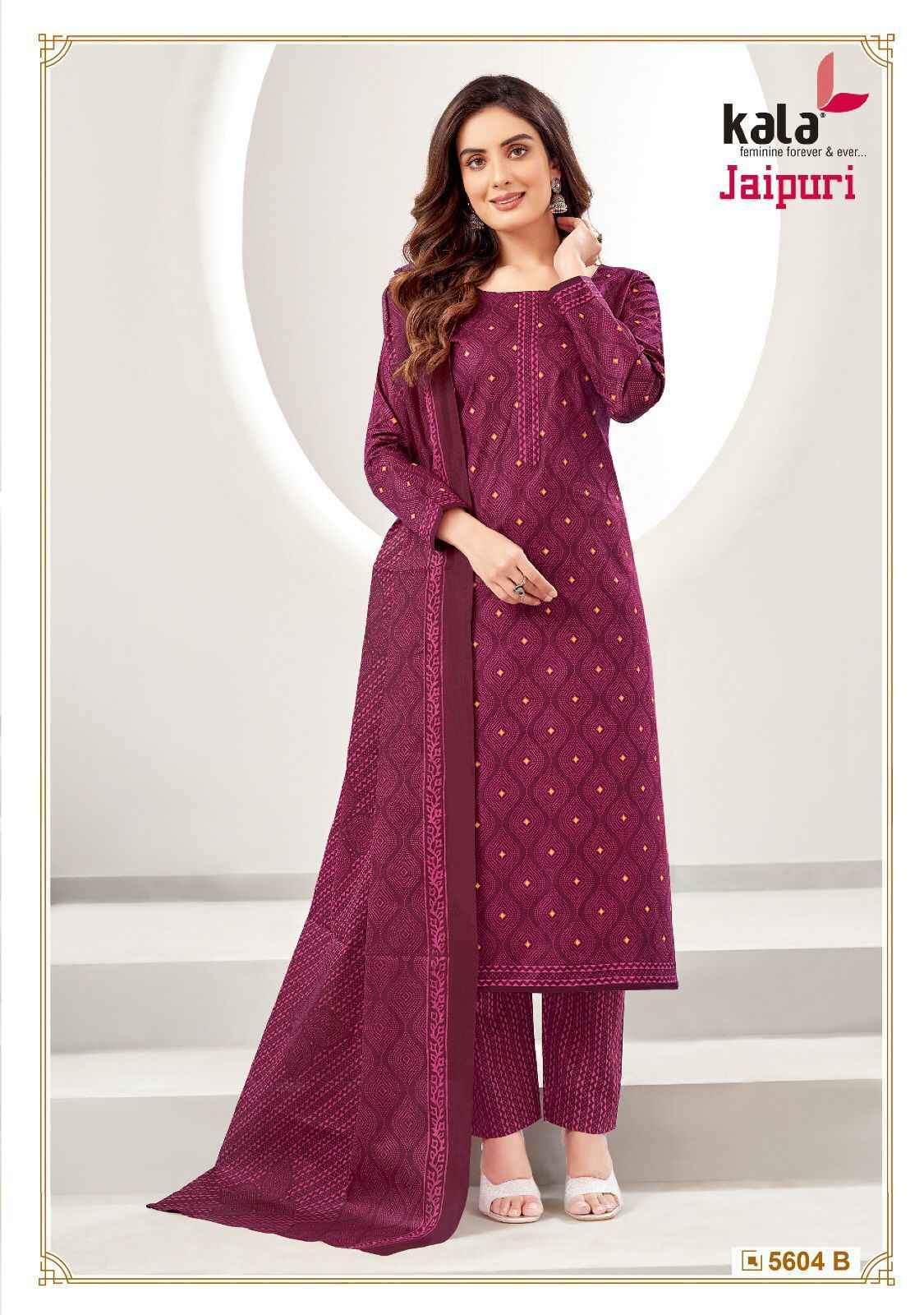 Kala Jaipuri Vol-4 Cotton Dress Material 12 Pc Catalog