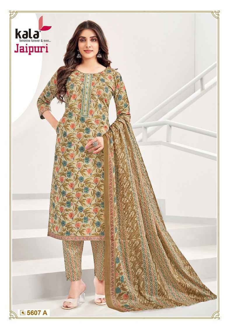 Kala Jaipuri Vol-4 Cotton Readymade Suit 12 Pc Catalog