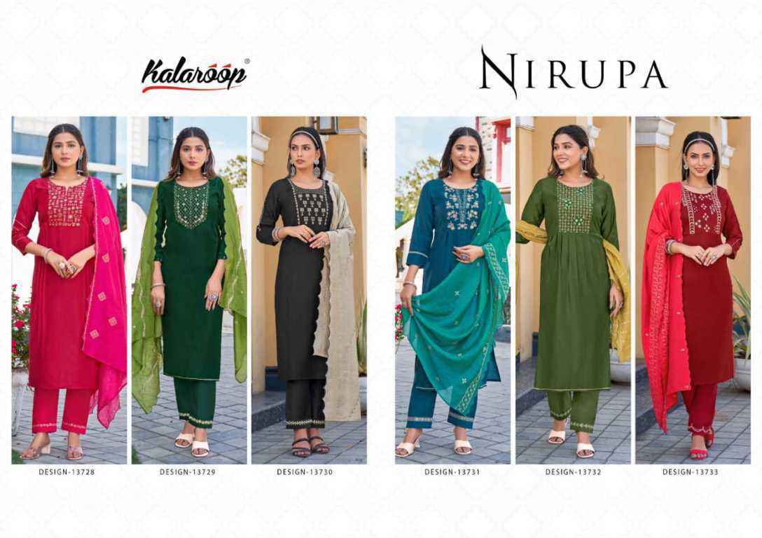 Kalaroop By Kajree Fashion Nirupa Readymade Suit 6 Pc Catalouge