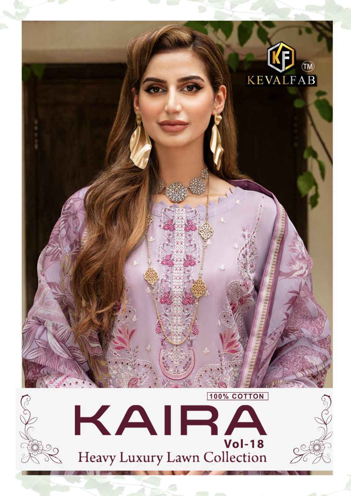 Keval Fab Kaira Vol-18 Cotton Dress Material 6 pcs Cataloge