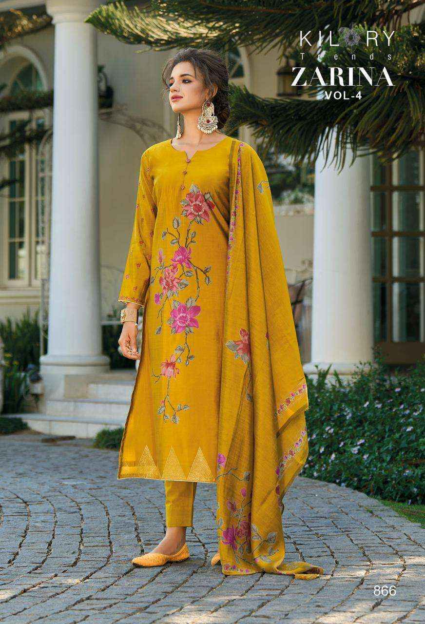 Kilory Trendz Zarina Vol 4 Viscose Dress Material 8 pcs Catalogue