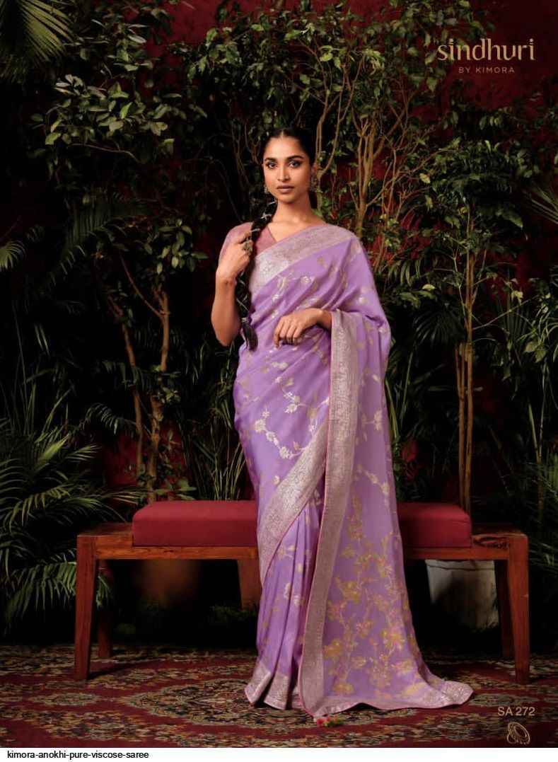 Kimora Anokhi Pure Viscose Dola Silk Saree 9 Pc Catalog