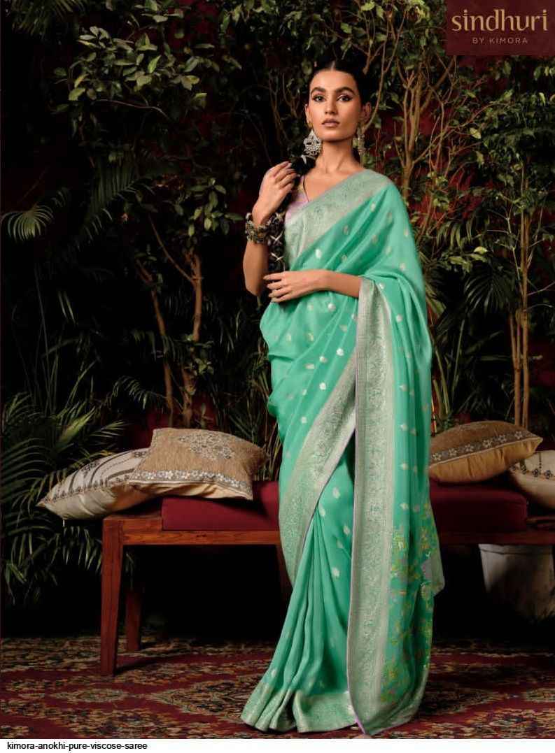 Kimora Anokhi Pure Viscose Dola Silk Saree 9 Pc Catalog