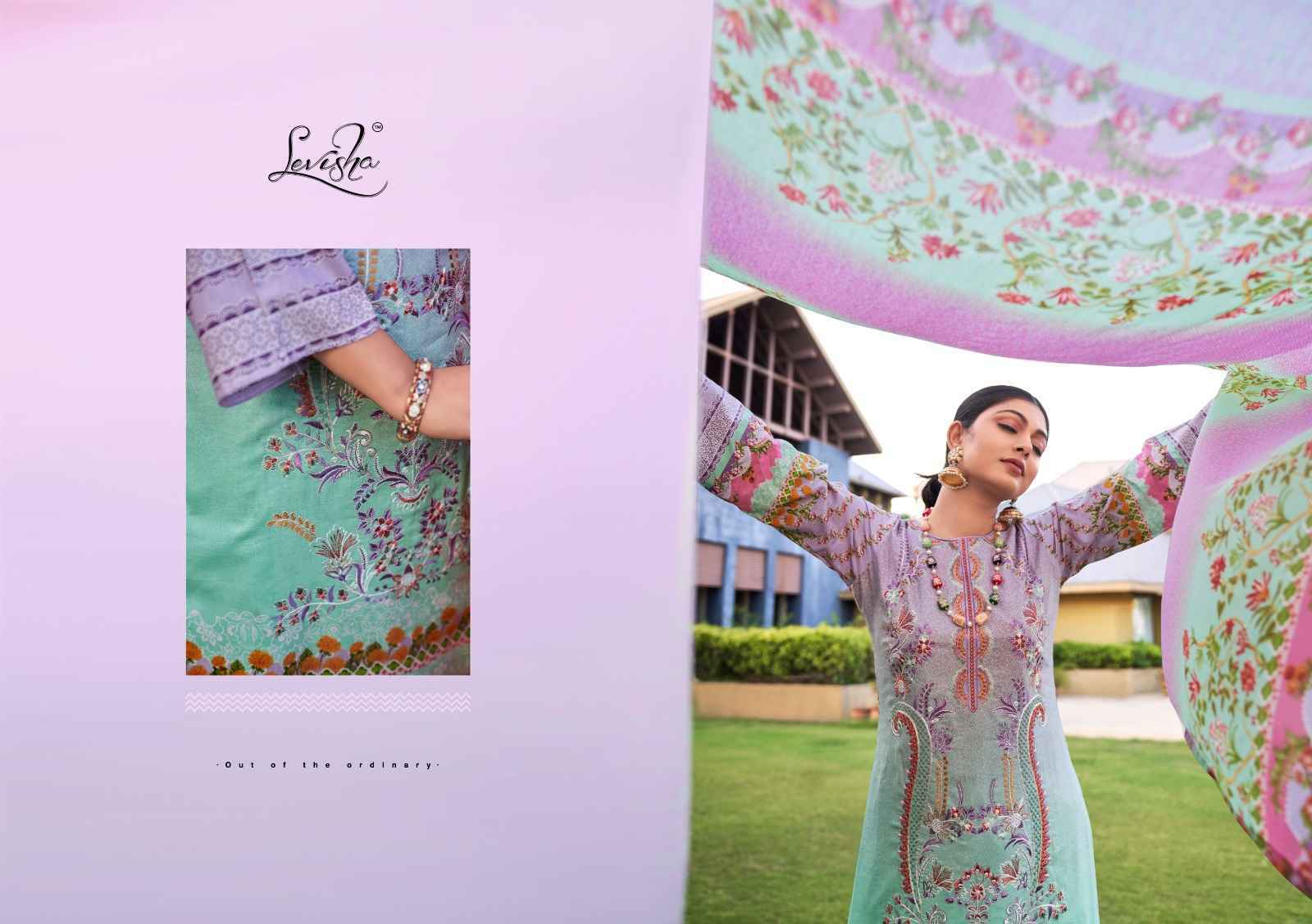 Levisha Jashn-E-Noor Cambric Cotton Dress Material 6 Pc Catalouge