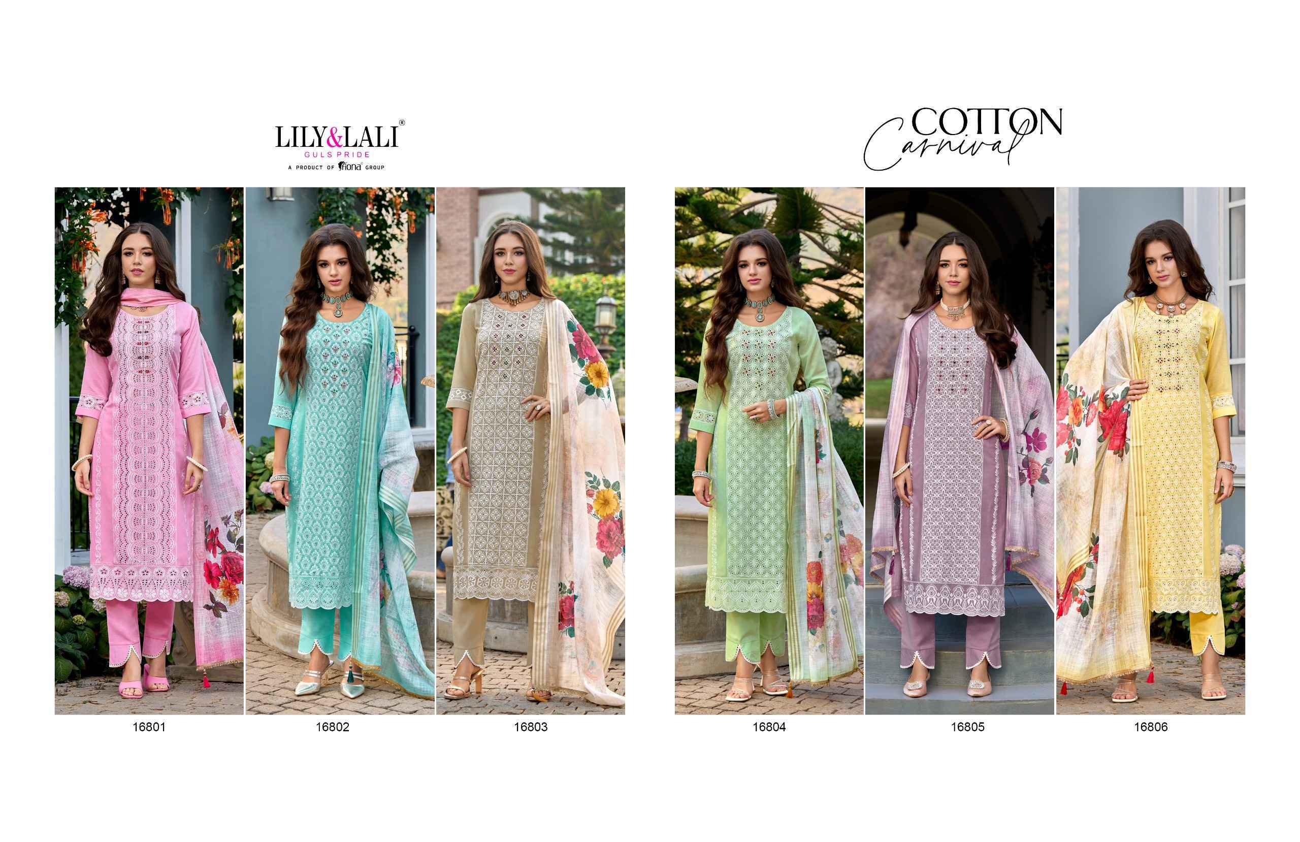 Lily & Lali Cotton Carnival Readymade Suit 6 pcs Catalogue
