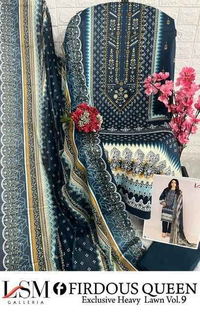 LSM Galleria Foirdous Queen Vol 9 Readymade Lawn Dress 6 pcs Catalogue