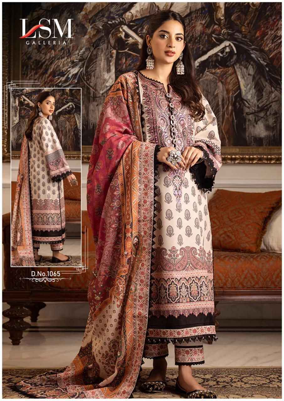 LSM Galleria Parian Dream Vol 7 Lawn Cotton Dress Material 6 pcs Catalogue