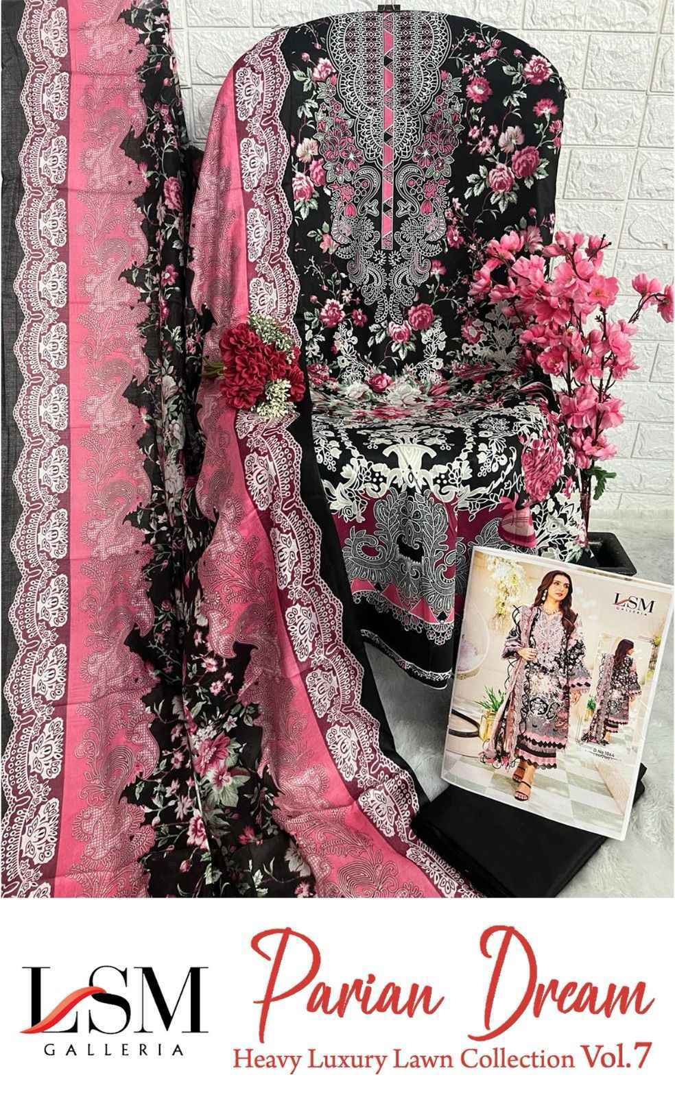 LSM Galleria Parian Dream Vol 7 Lawn Cotton Dress Material 6 pcs Catalogue