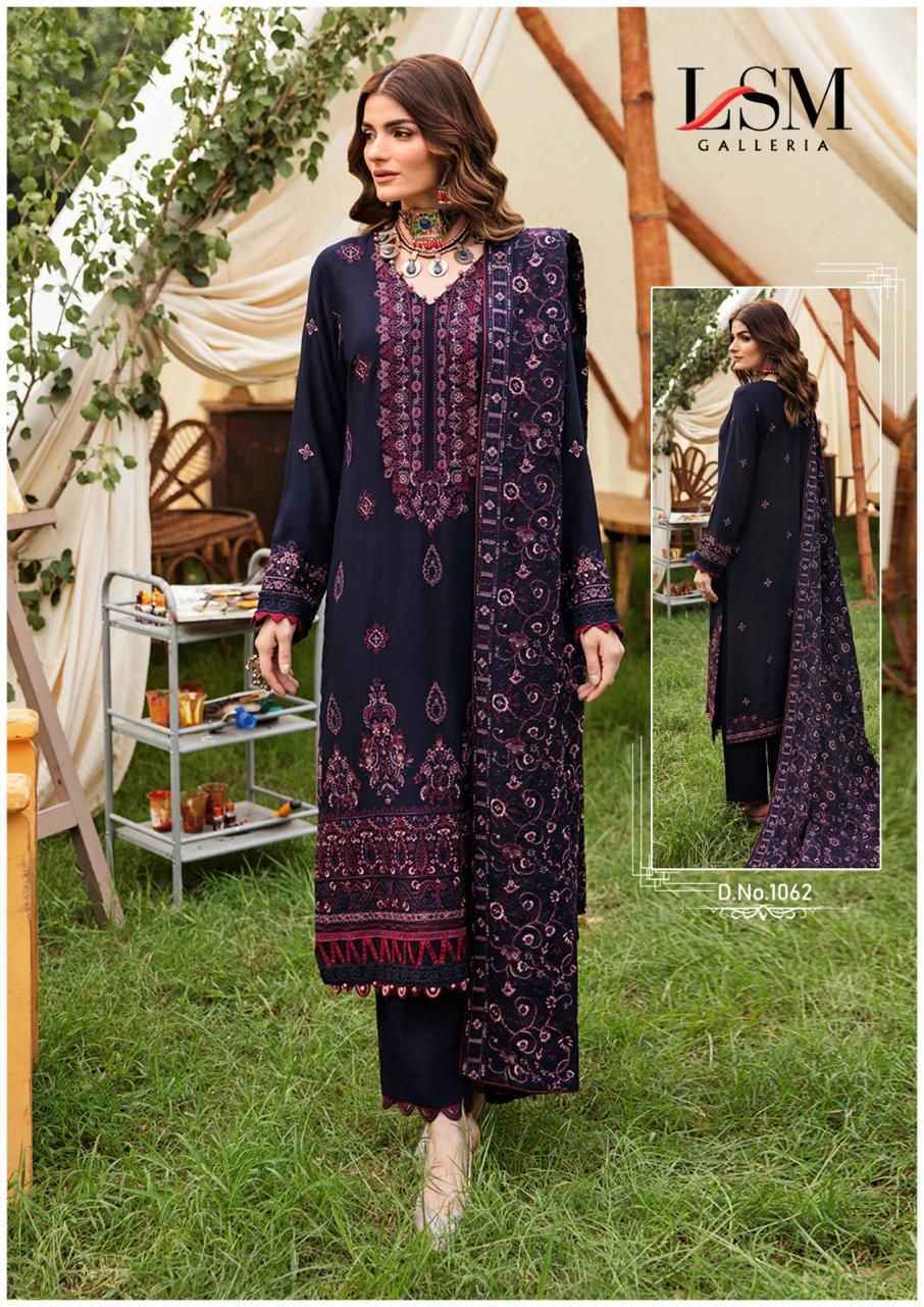 LSM Galleria Parian Dream Vol 7 Lawn Cotton Dress Material 6 pcs Catalogue