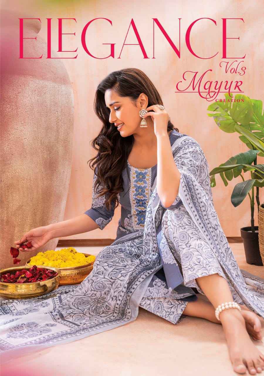elegance dress material Mayur Creation Elegance Vol-7 Cotton Dress Material Wholesale Online Mumbai