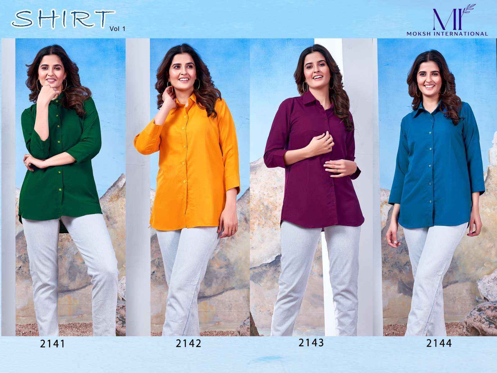 Moksh International Shirt Vol-1 Maaza Cotton Shirt 4 Pc Catralouge