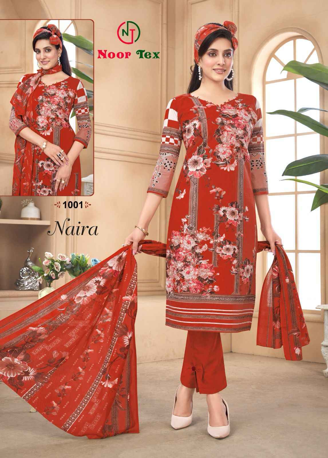 Noor Tex Naira Vol-1 Pure Cotton Dress Material 10 Pc Catalog