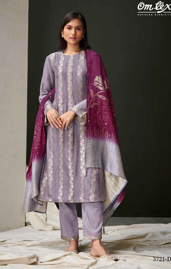 Omtex Dhaani Mayfair Silk Dress Material 4 Pc Catalog