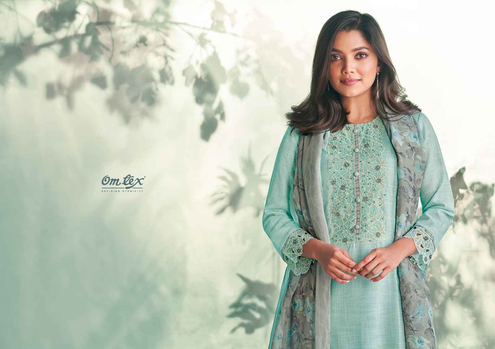 Omtex Paloma Handloom Cotton Dress Material 4 Pc Catalog