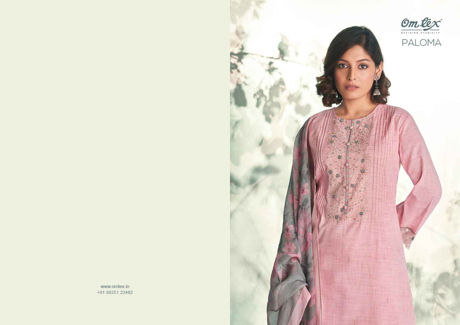 Omtex Paloma Handloom Cotton Dress Material 4 Pc Catalog