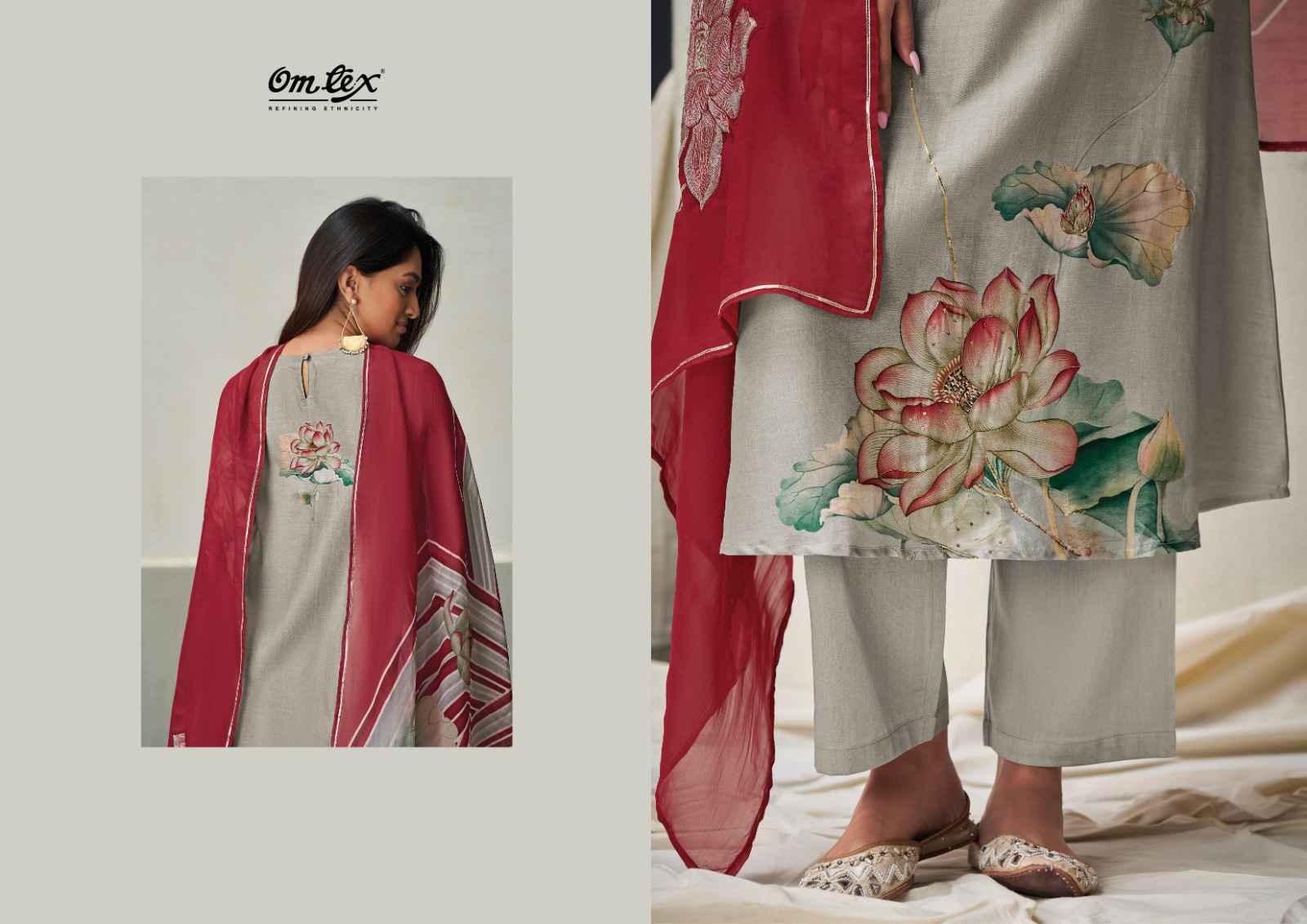 Omtex Sur Sienna Silk Dress Material 4 Pc Catalog