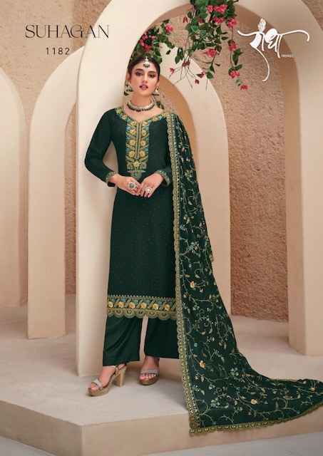 Radha Suhagan Georgette Dress Material 4 pcs Catalogue