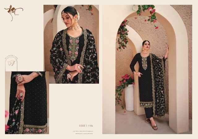 Radha Suhagan Georgette Dress Material 4 pcs Catalogue