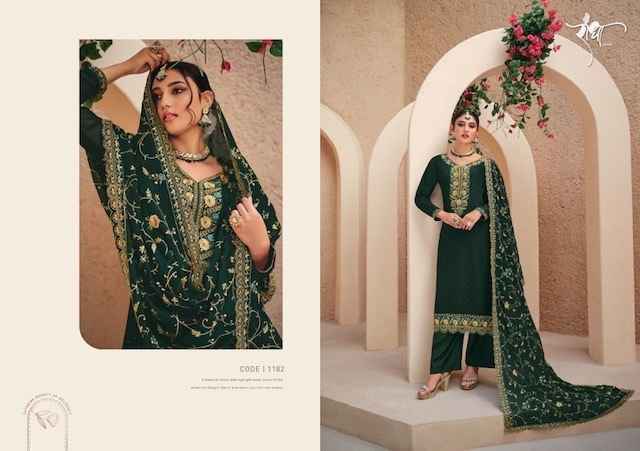 Radha Suhagan Georgette Dress Material 4 pcs Catalogue