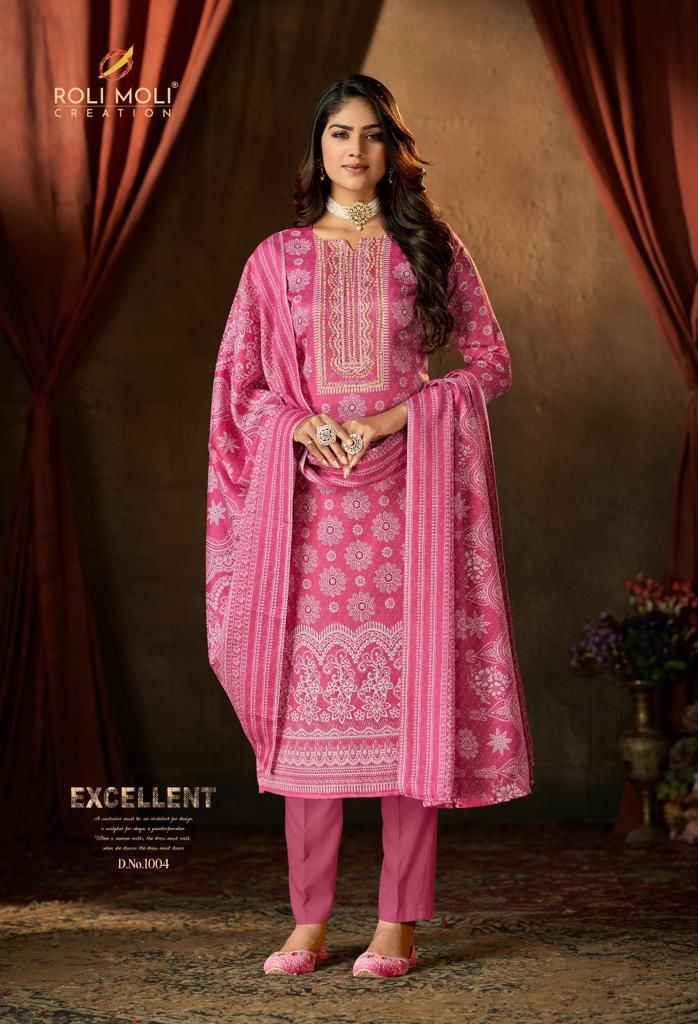 Roli Moli Muskan Cotton Dress Material 8 Pcs Catalog