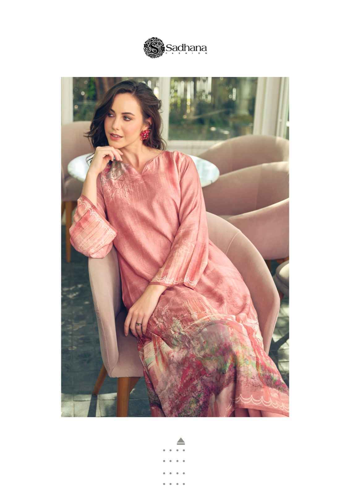 Sadhana Fashion Akali Pure Muslin Silk Dress Material 8 Pc Catalog
