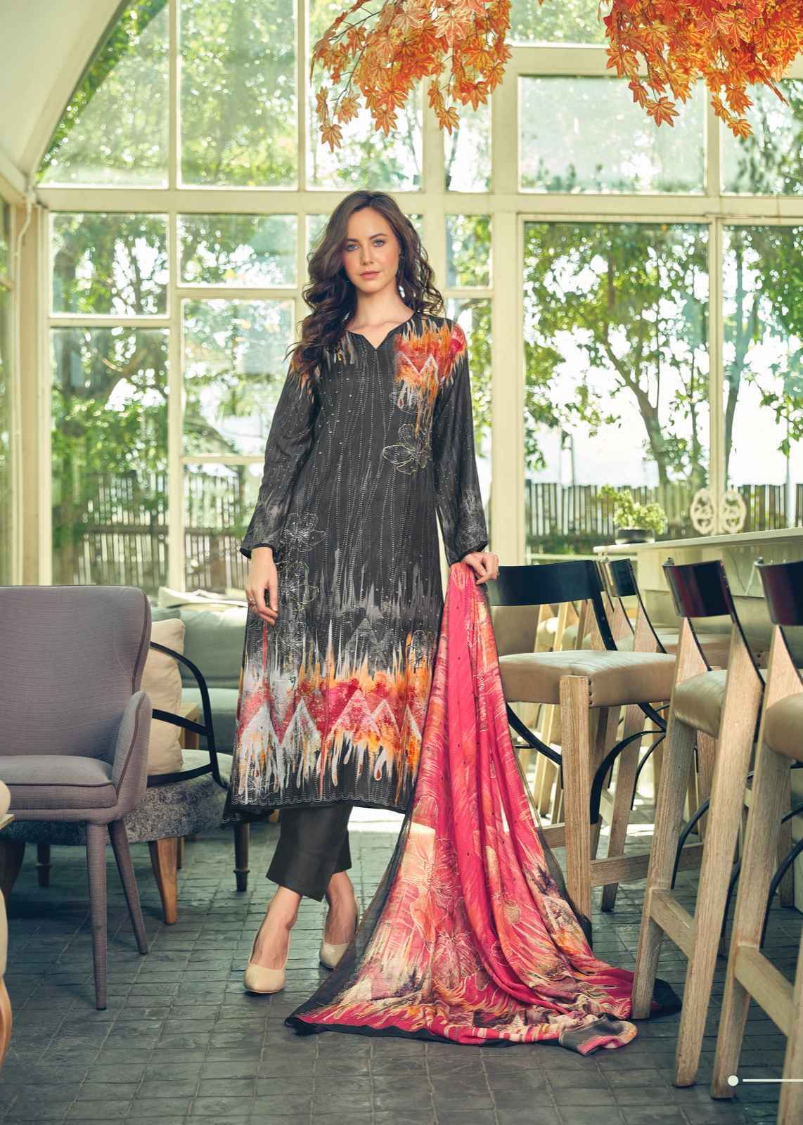 Sadhana Fashion Akali Pure Muslin Silk Dress Material 8 Pc Catalog