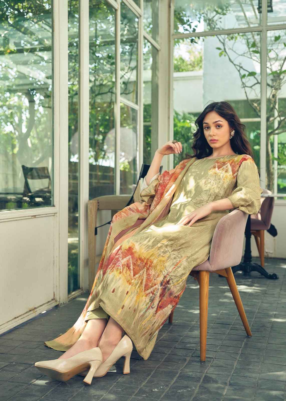 Sadhana Fashion Akali Pure Muslin Silk Dress Material 8 Pc Catalog