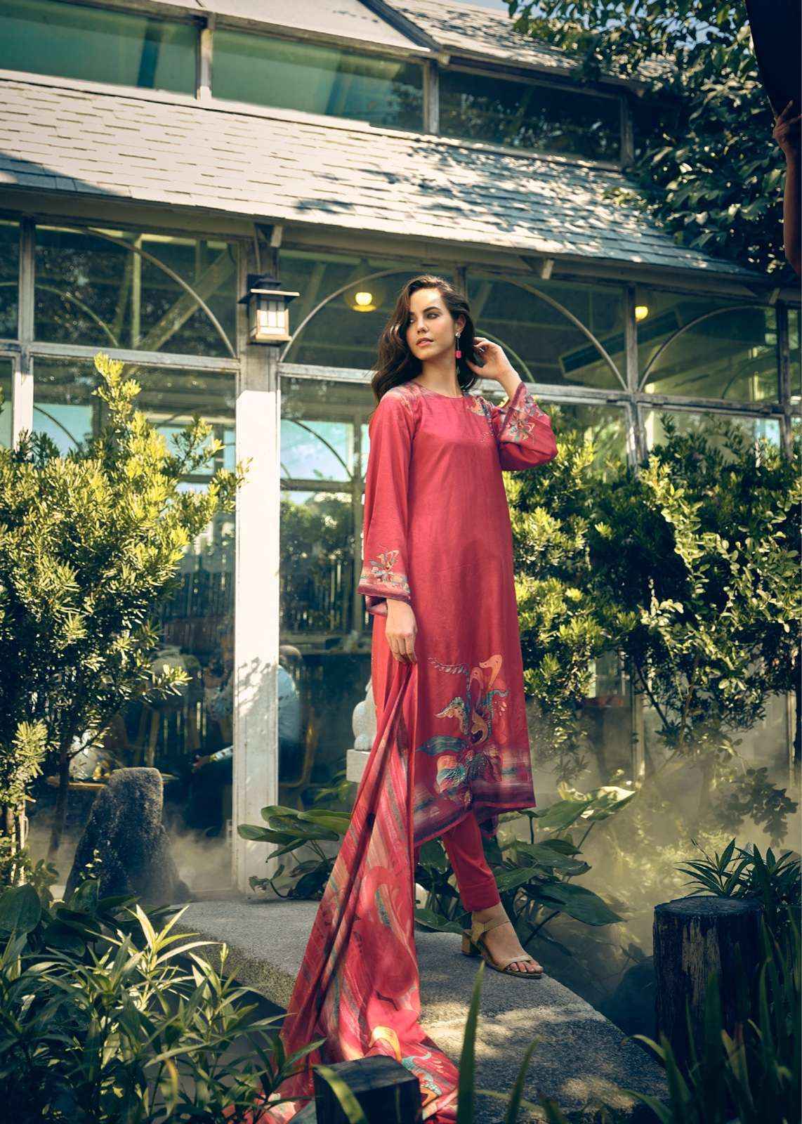 Garden dress material online on sale