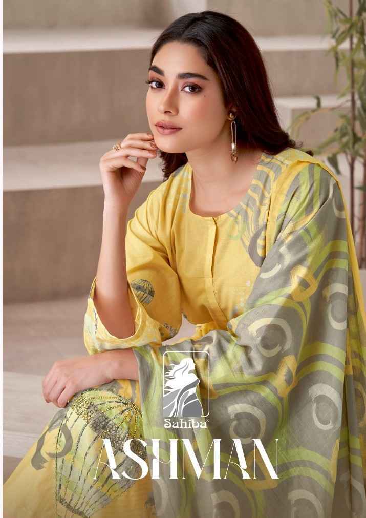 Sahiba Ashman Moscos Cotton Dress Material 2 Pc Catalog