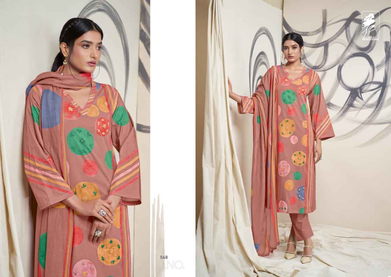 Sahiba Bhoomi Pure Cotton Lawn Print Dress Material 6 Pc Catalog