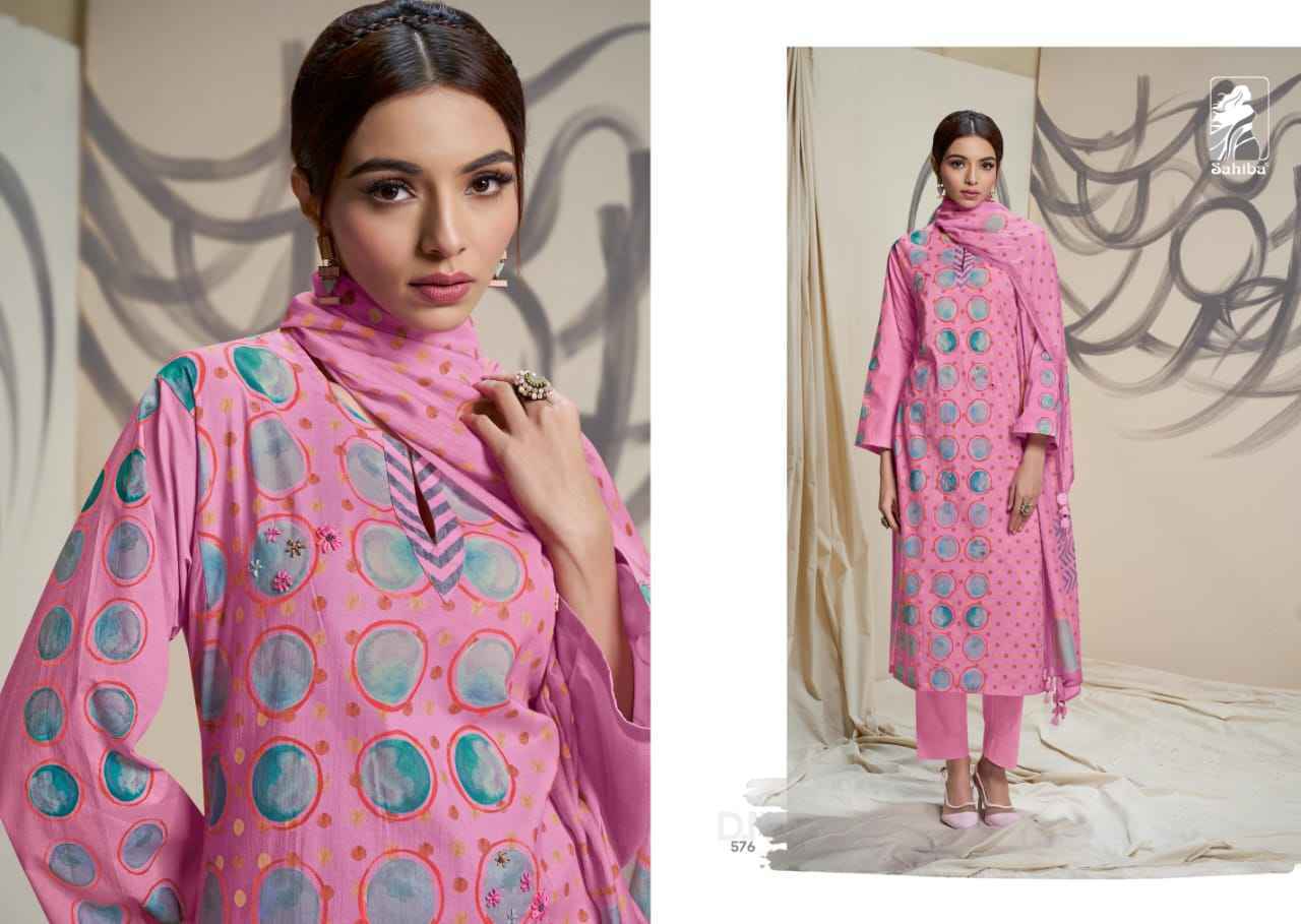 Sahiba Bhoomi Pure Cotton Lawn Print Dress Material 6 Pc Catalog