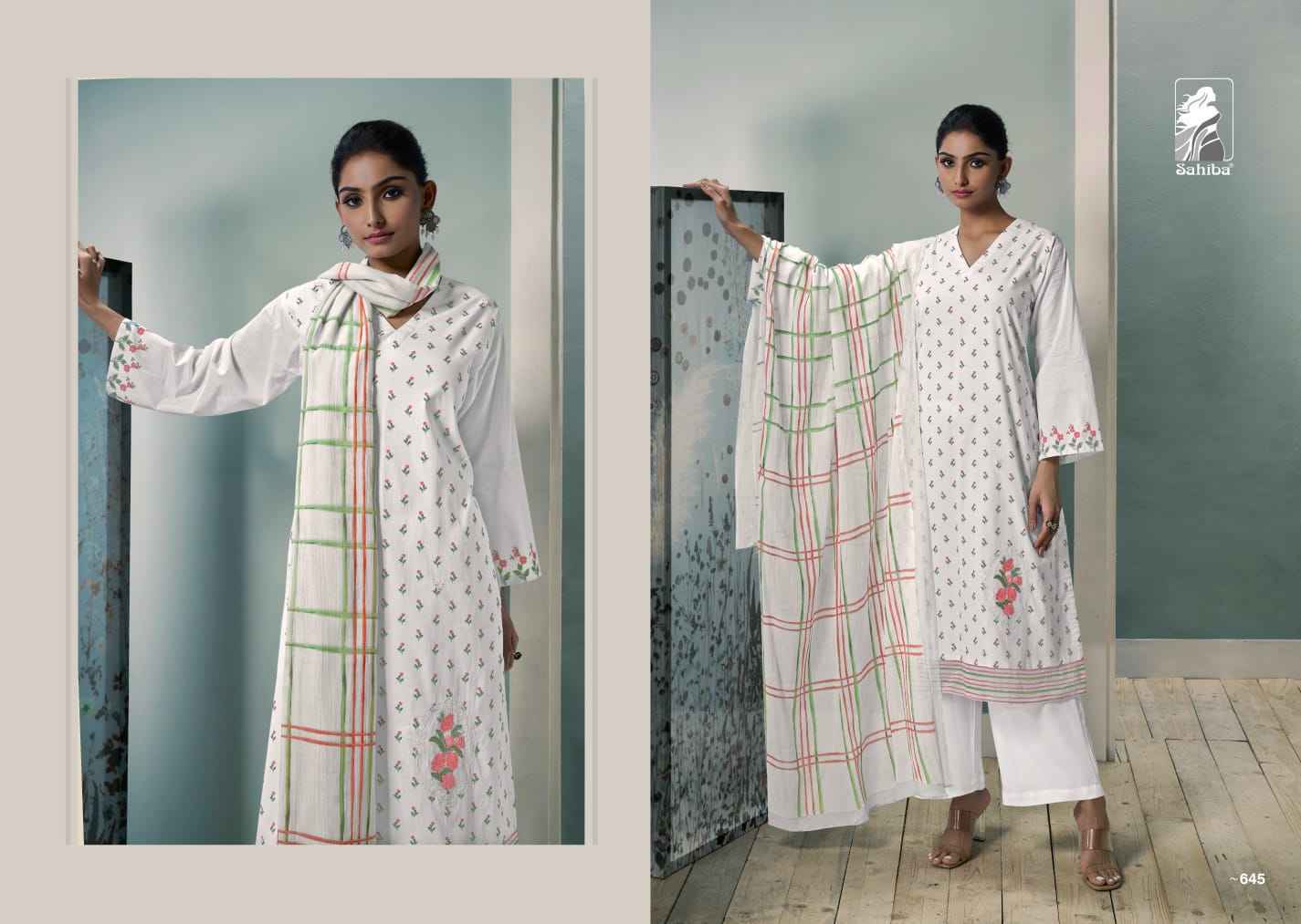 Sahiba Pushp Pure Cotton Lawn Print Dress Material 3 Pc Catalog