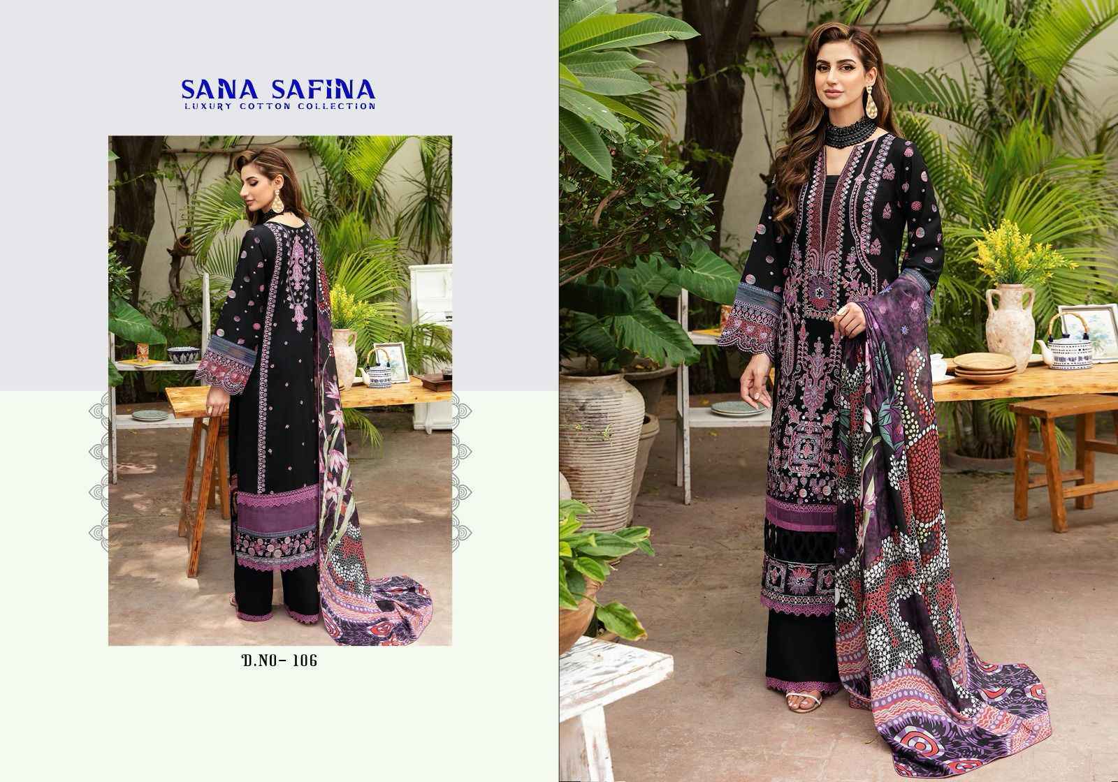 Sana Safina Vol-1 Luxury Cotton Collection Dress Material 6 pc Cataloge