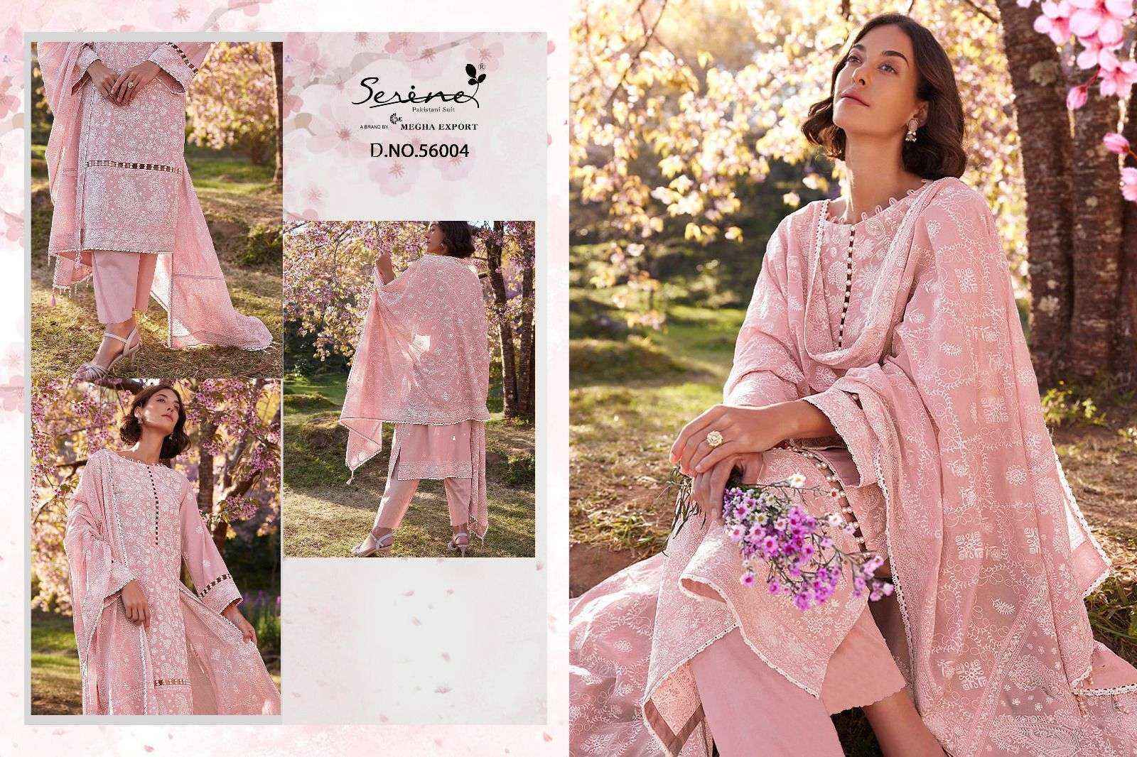Serine Lawnkari Lawn Cotton Dress Material 5 pcs Catalogue