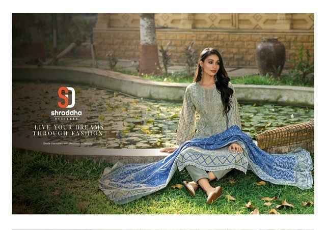 Shraddha Designer Bin Saeed Vol 6 Cotton Dress Material 8 pcs Catalogue